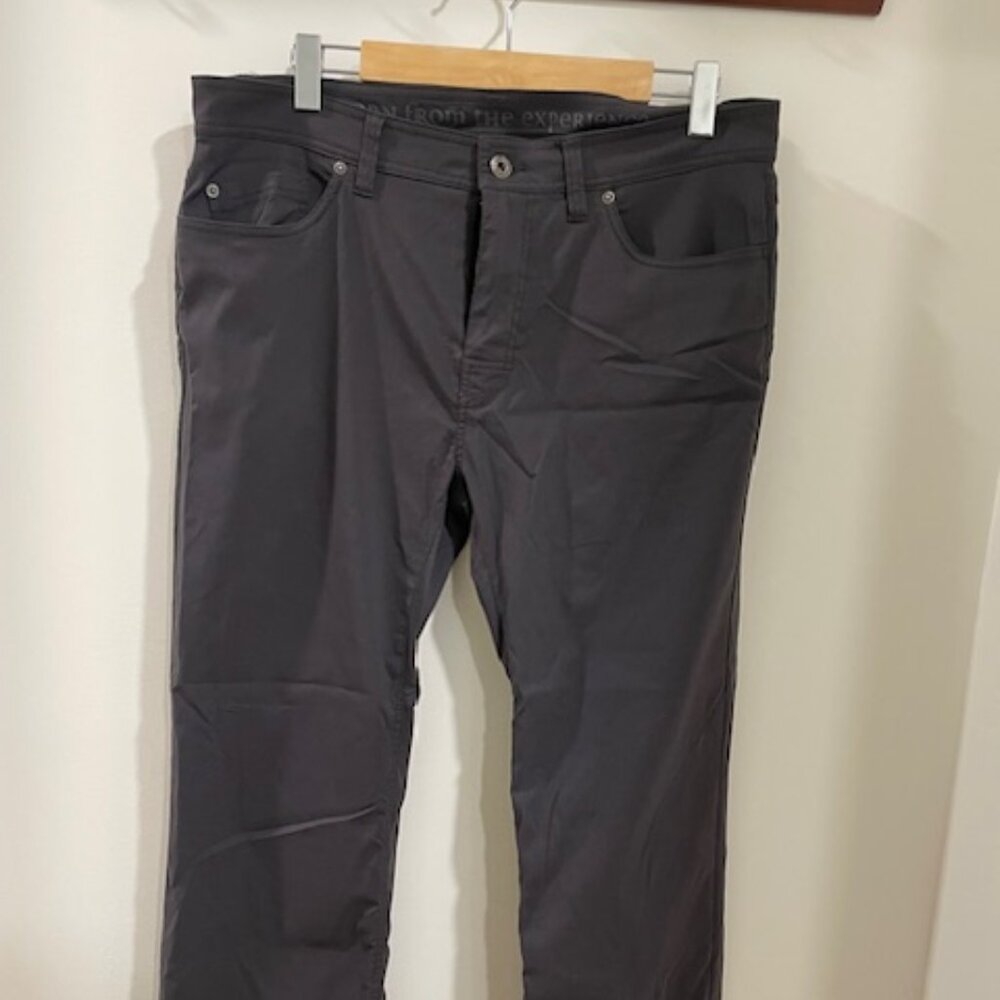 Prana Brion Pants, Dark Gray, 35x30